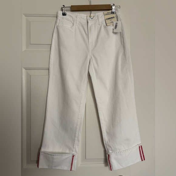 L’AGENCE Leighton Ultra High Rise Cuff Stovepipe Jeans NWT✨$275 Size 27 - Picture 7 of 11